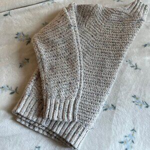 Mockneck Wool Blend Confetti Sweater Large